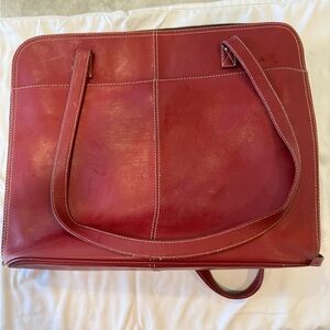 Wilson’s Leather Red Tote Bag